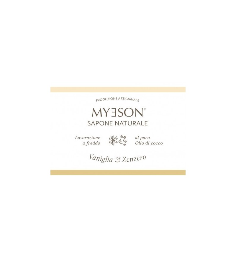 Sapone Naturale Solido Myeson VANIGLIA E ZENZERO