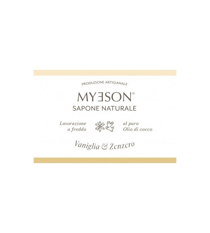 Sapone Naturale Solido Myeson VANIGLIA E ZENZERO