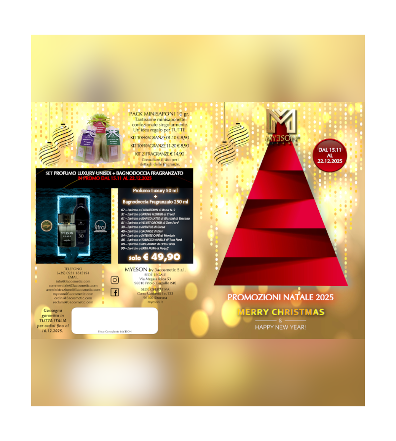 LISTINO PROMO NATALE 2025 - 20 PZ.