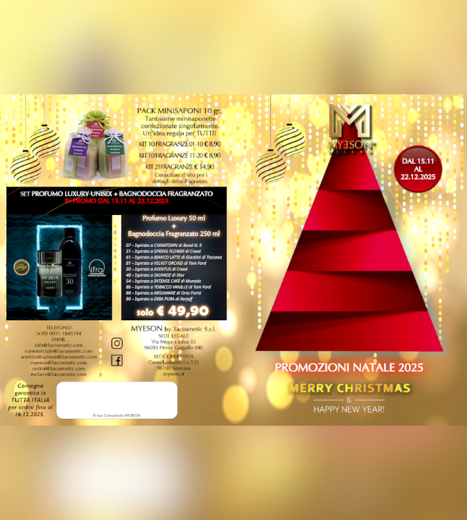 LISTINO PROMO NATALE 2025 - 20 PZ.